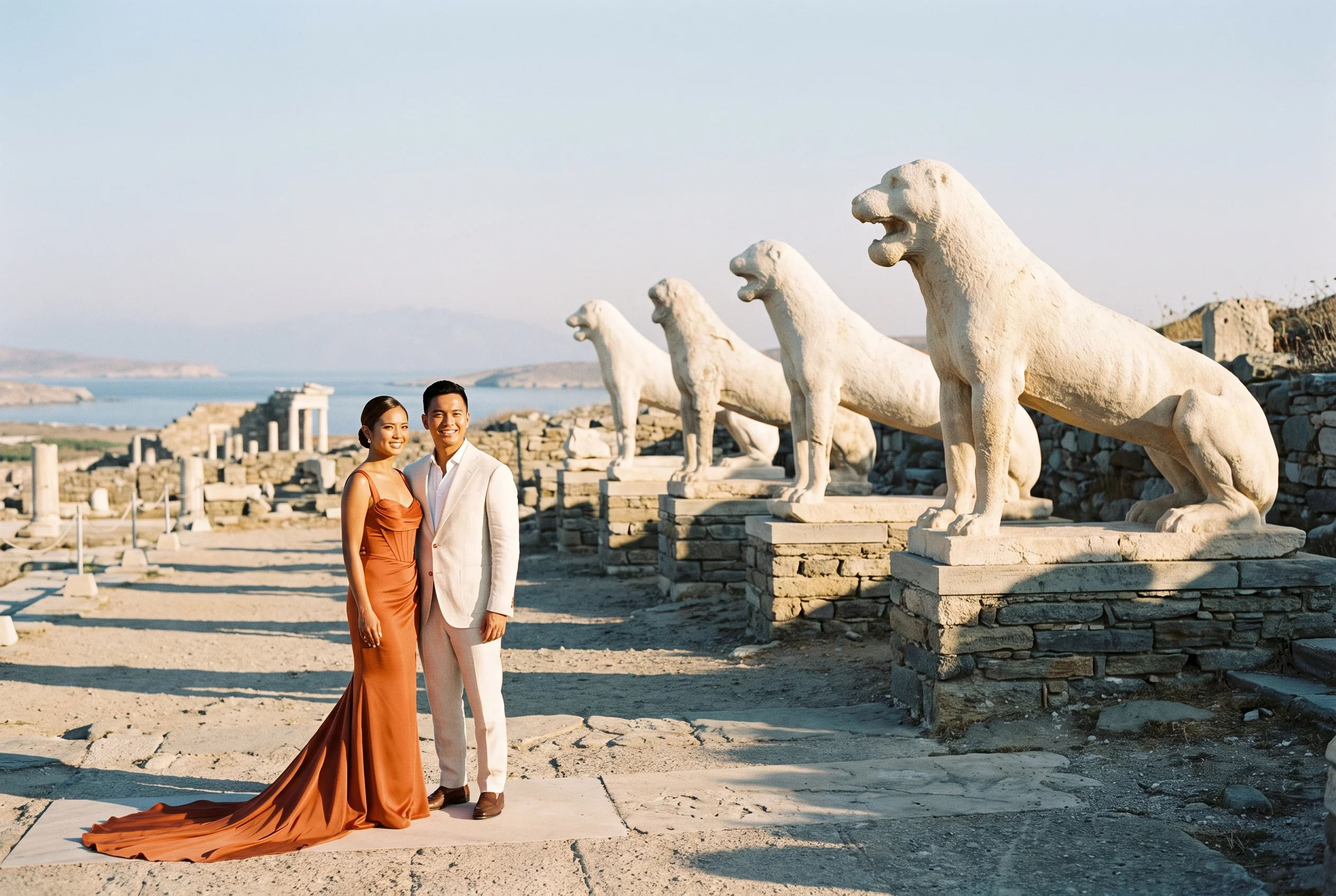 Greece wedding portrait — delos
