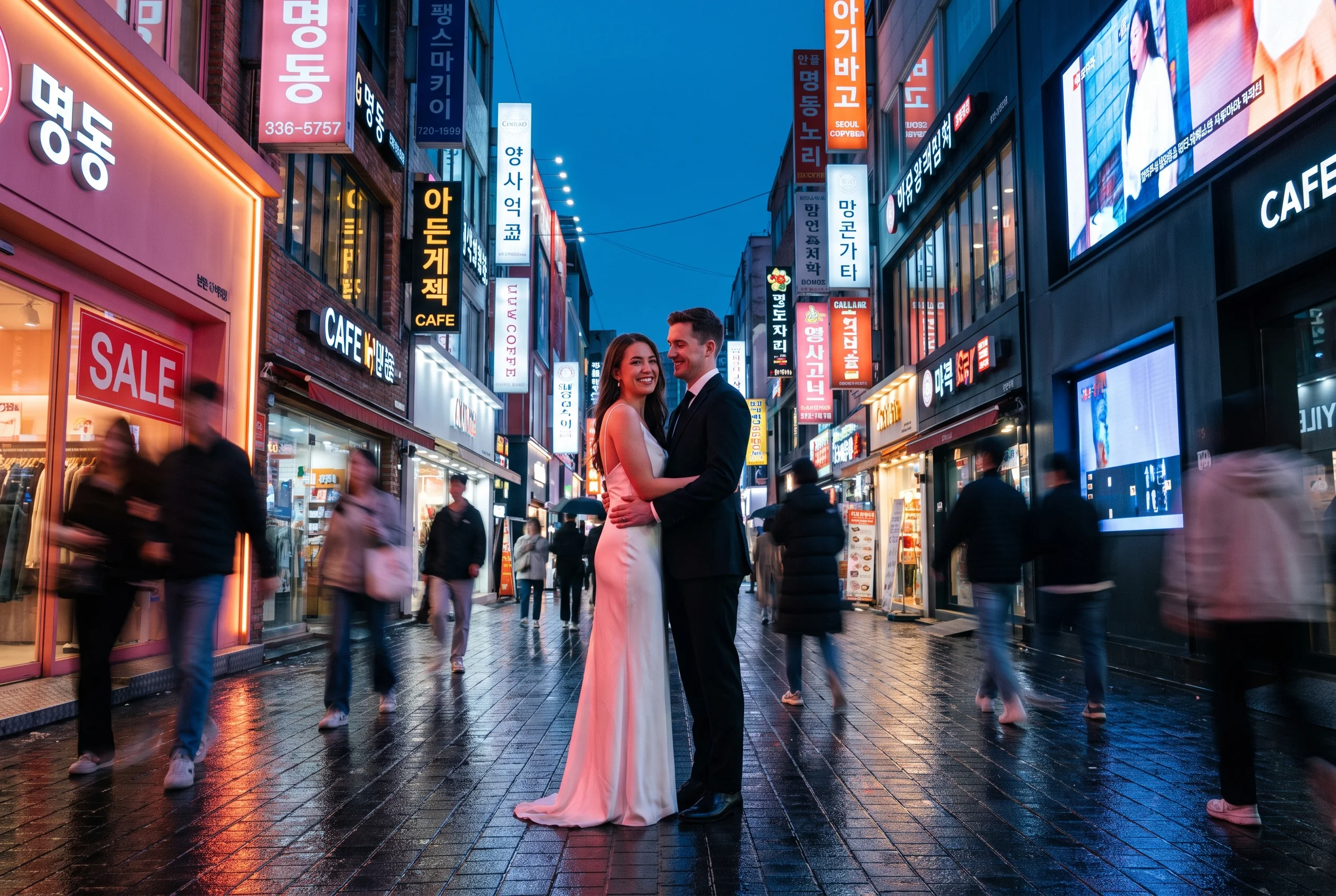 Korea wedding portrait — myeongdong