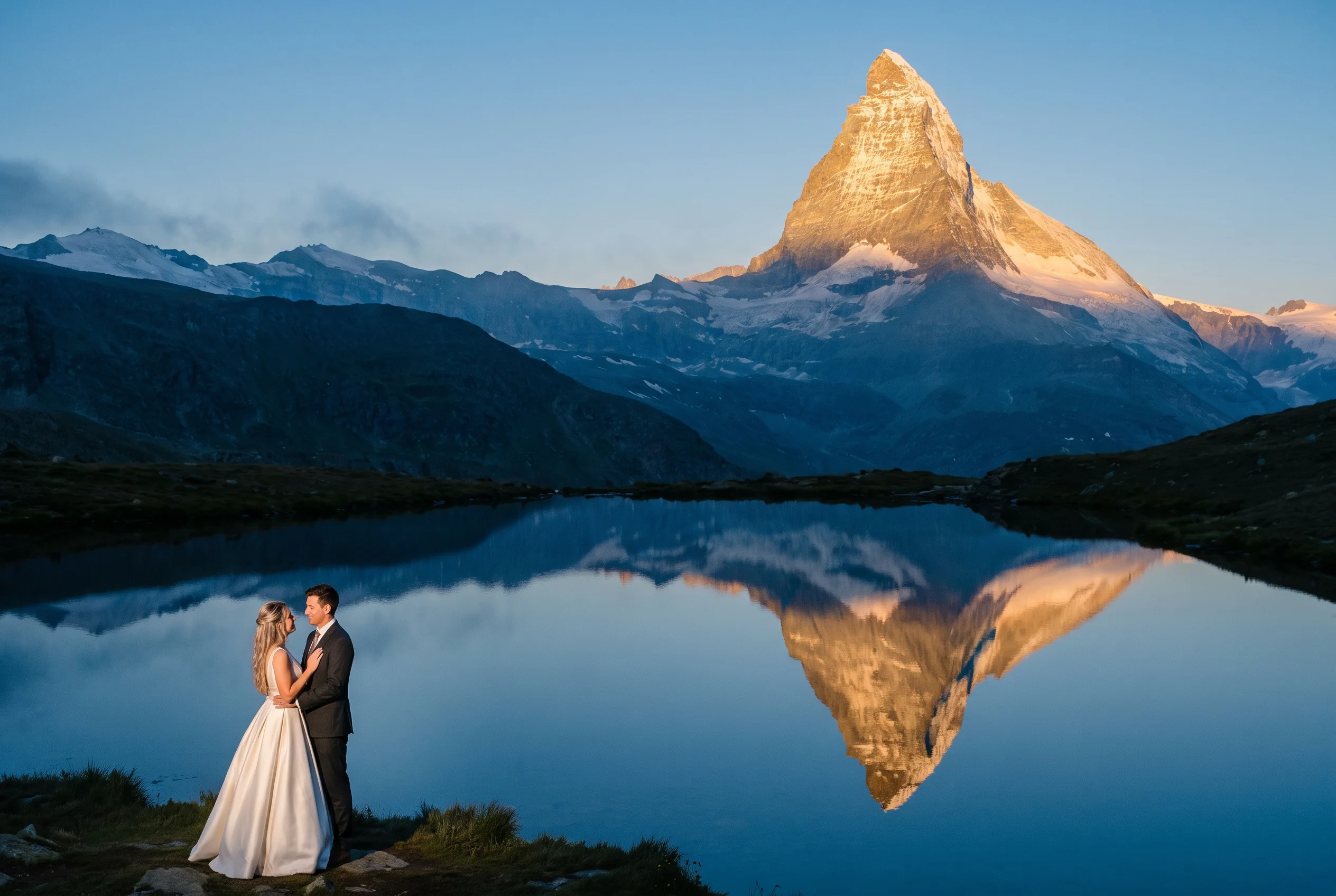 Switzerland wedding portrait — matterhorn