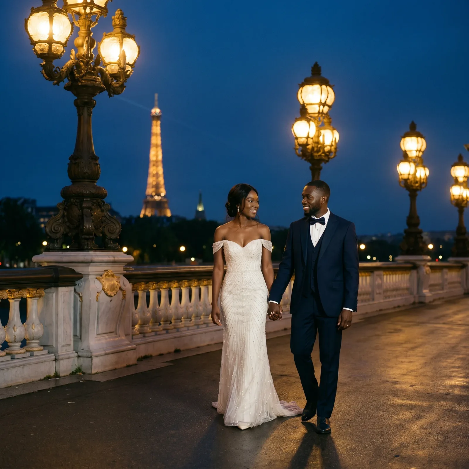 Pont Alexandre III at blue hour
