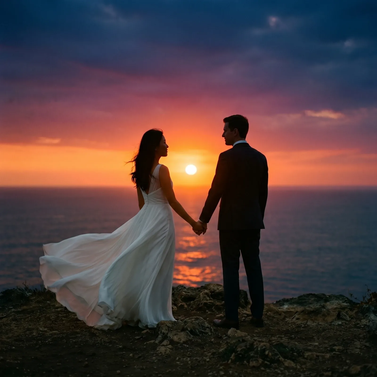 Uluwatu cliffs at sunset