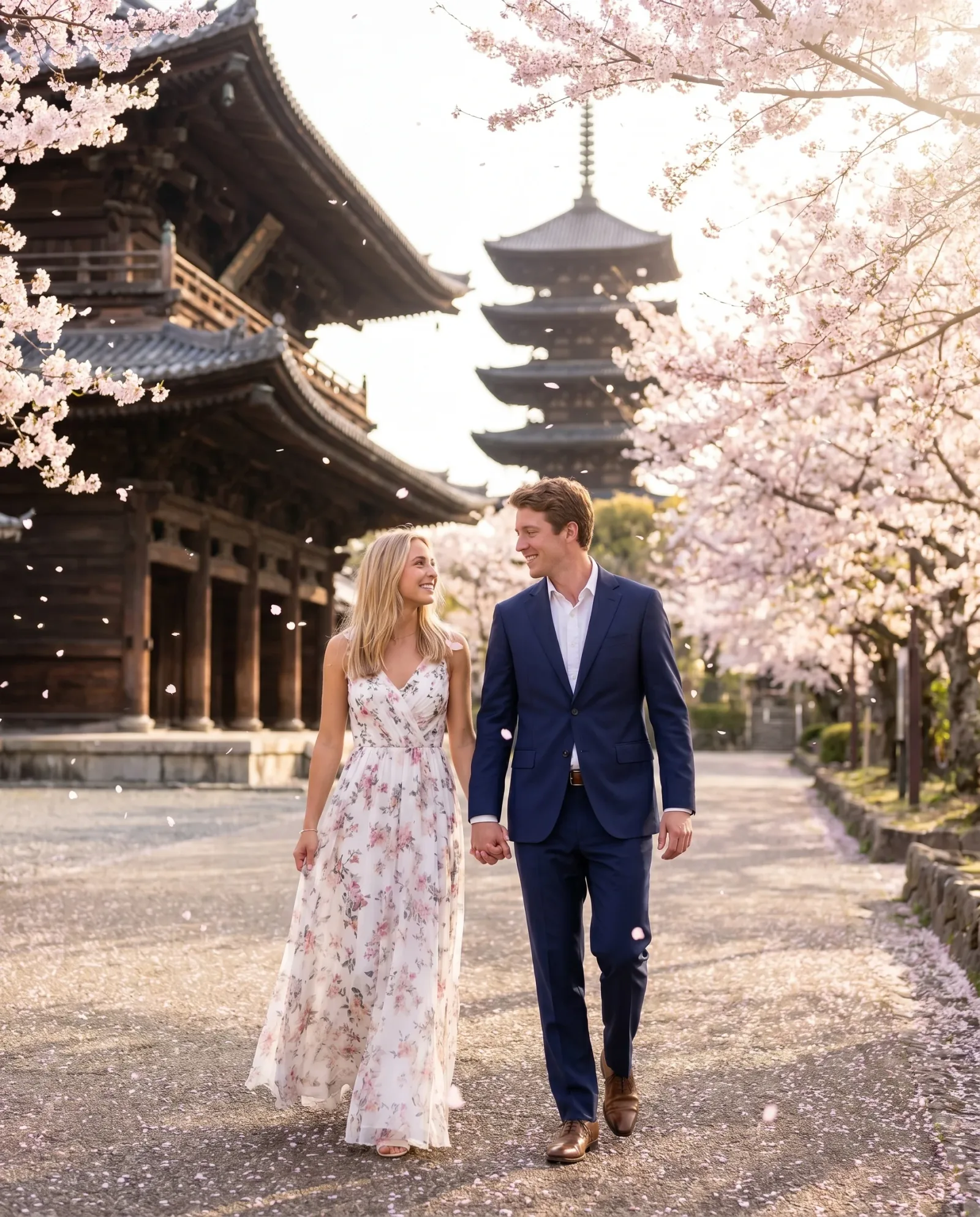 American couple in Kyoto — dream portrait