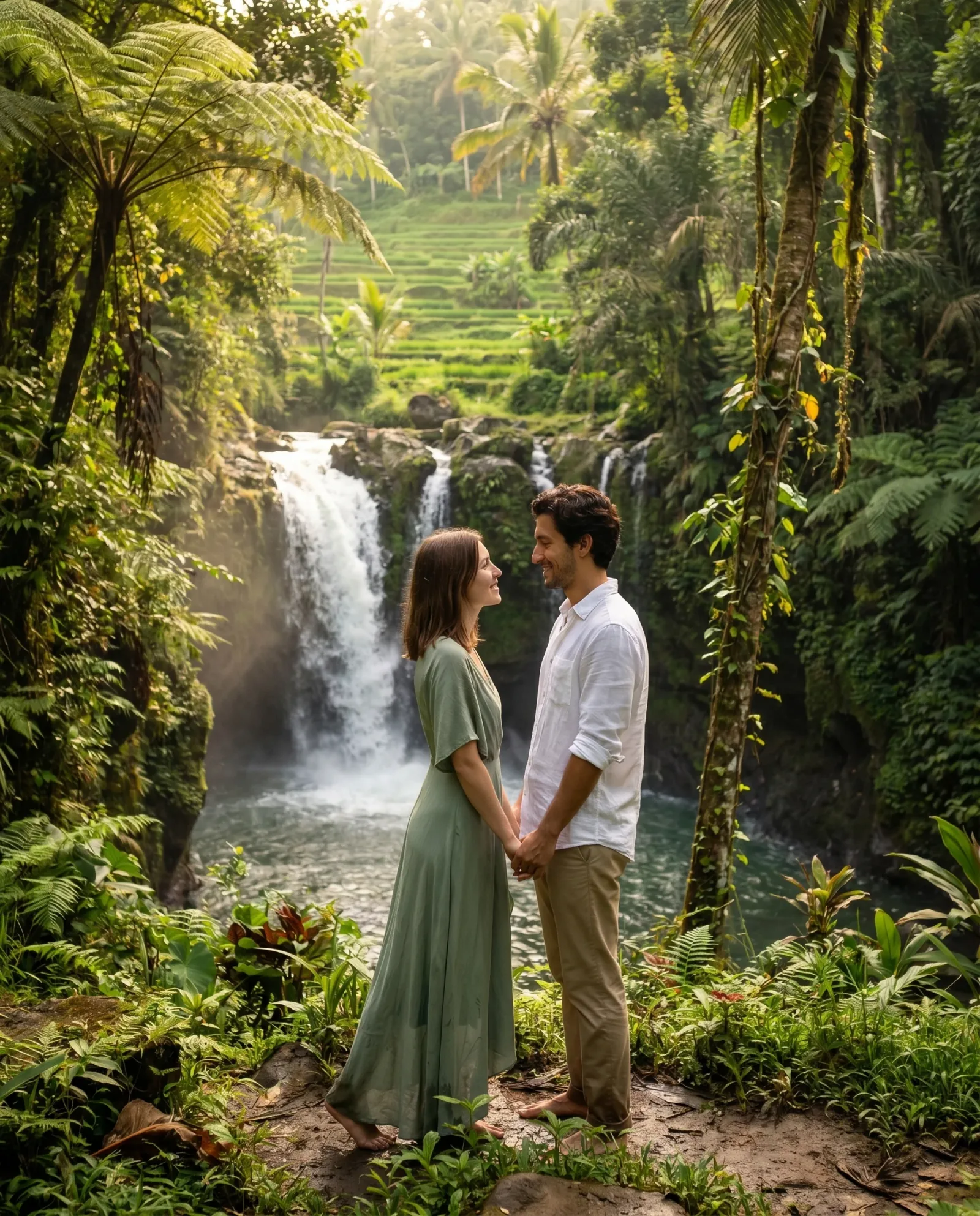 European couple in Bali — dream portrait